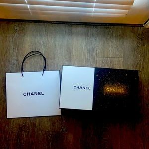 Chanel gift box and Chanel bag